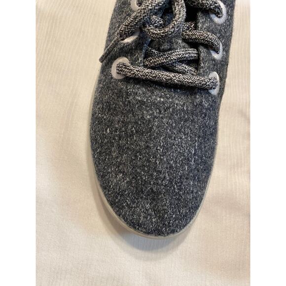 Allbirds Wool Runners Womens 6 Gray White Merino Wool Cushioned Midsole - Picture 3 of 15